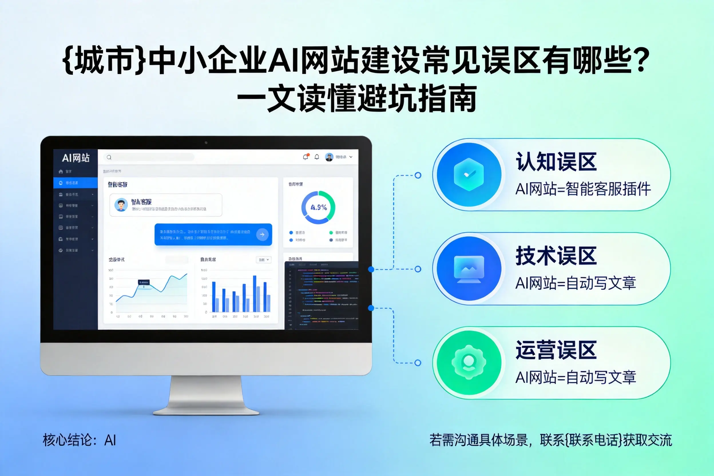 呼伦贝尔中小企业AI网站建设常见误区有哪些？一文读懂避坑指南