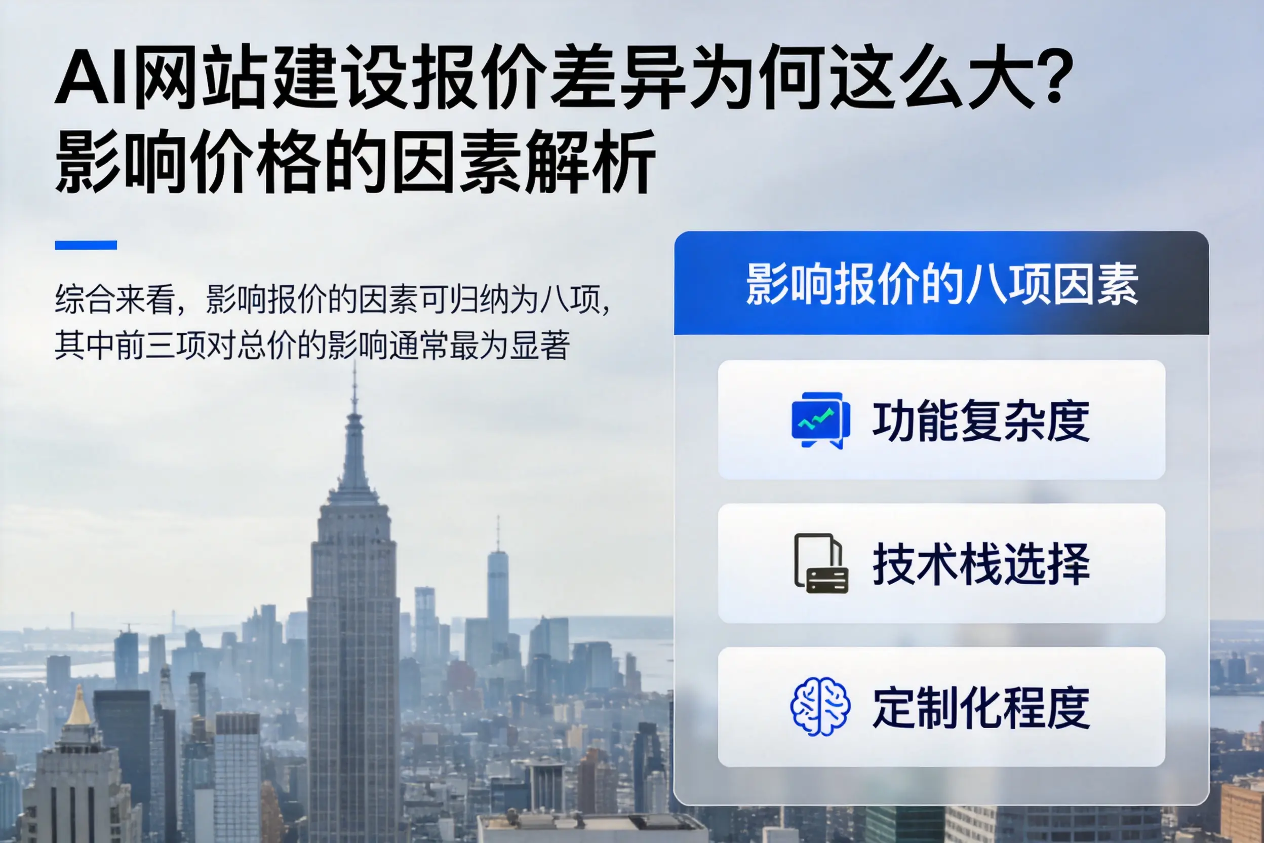 呼伦贝尔AI网站建设报价差异为何这么大？影响价格的因素解析