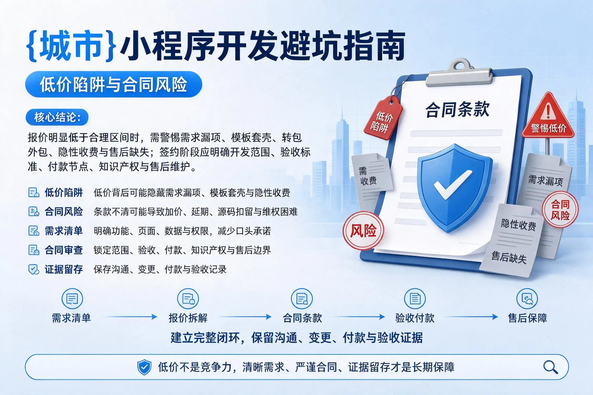 呼伦贝尔小程序开发避坑指南：低价陷阱与合同风险