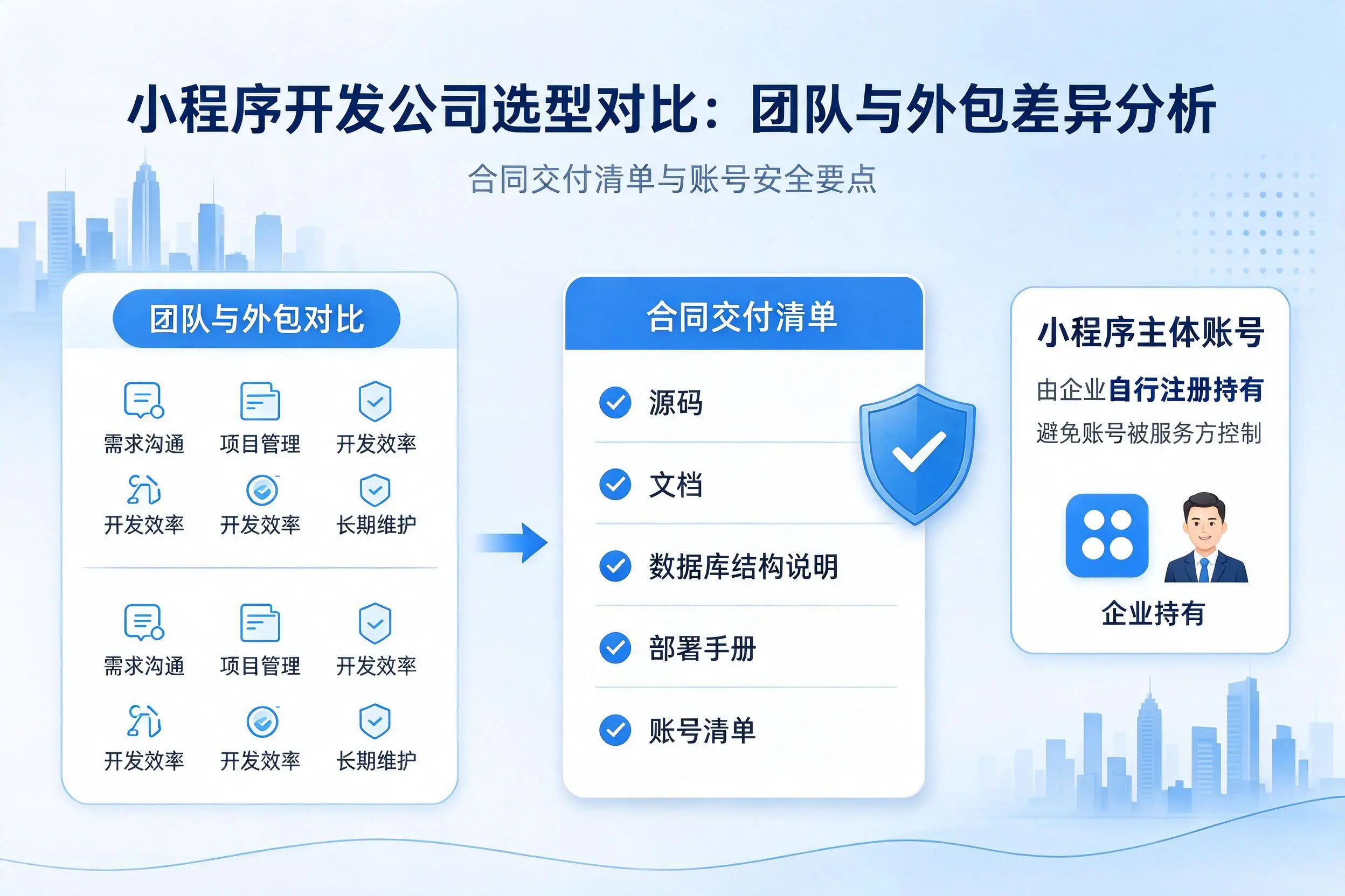 呼伦贝尔小程序开发公司选型对比：团队与外包差异分析
