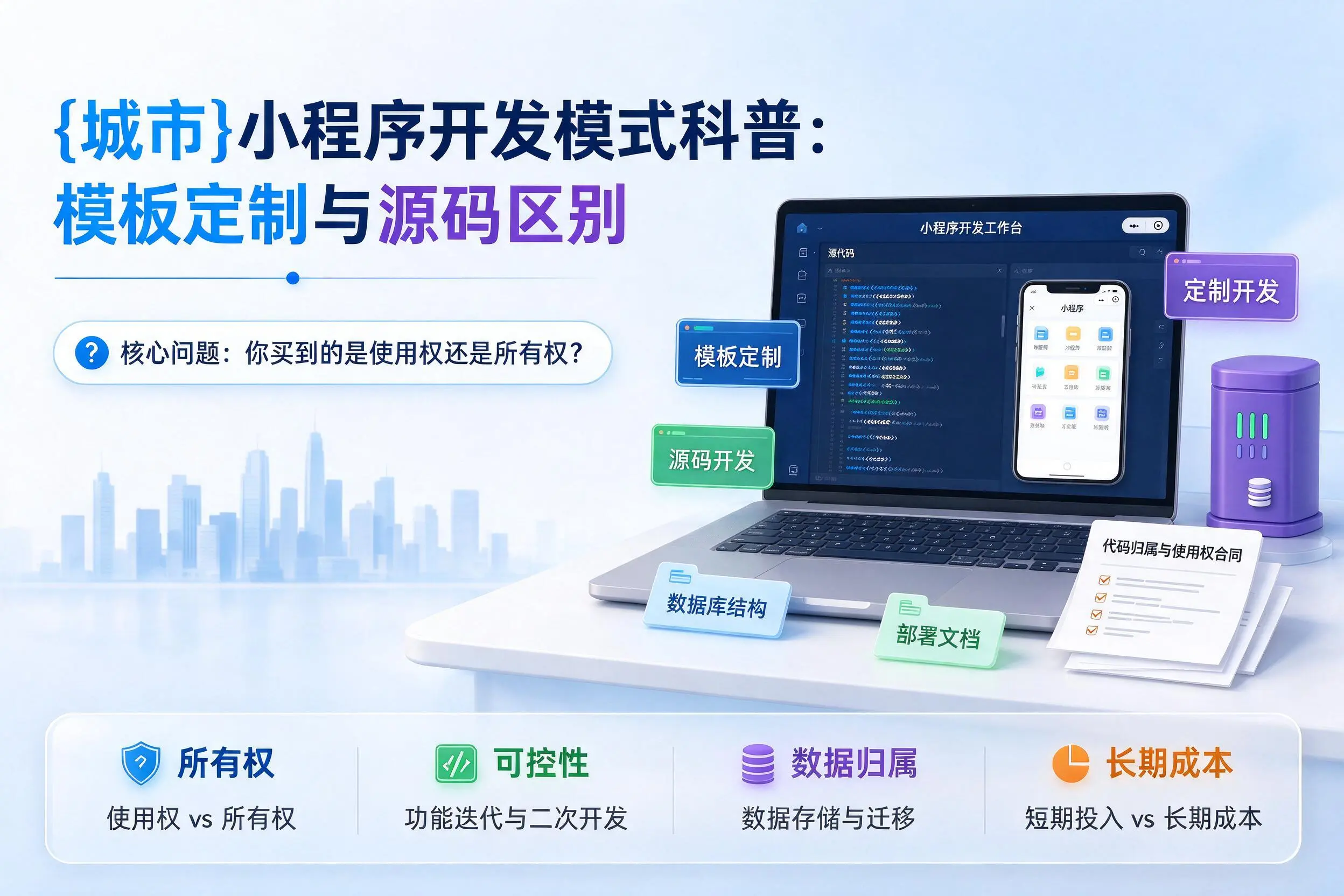 呼伦贝尔小程序开发模式科普:模板定制与源码区别
