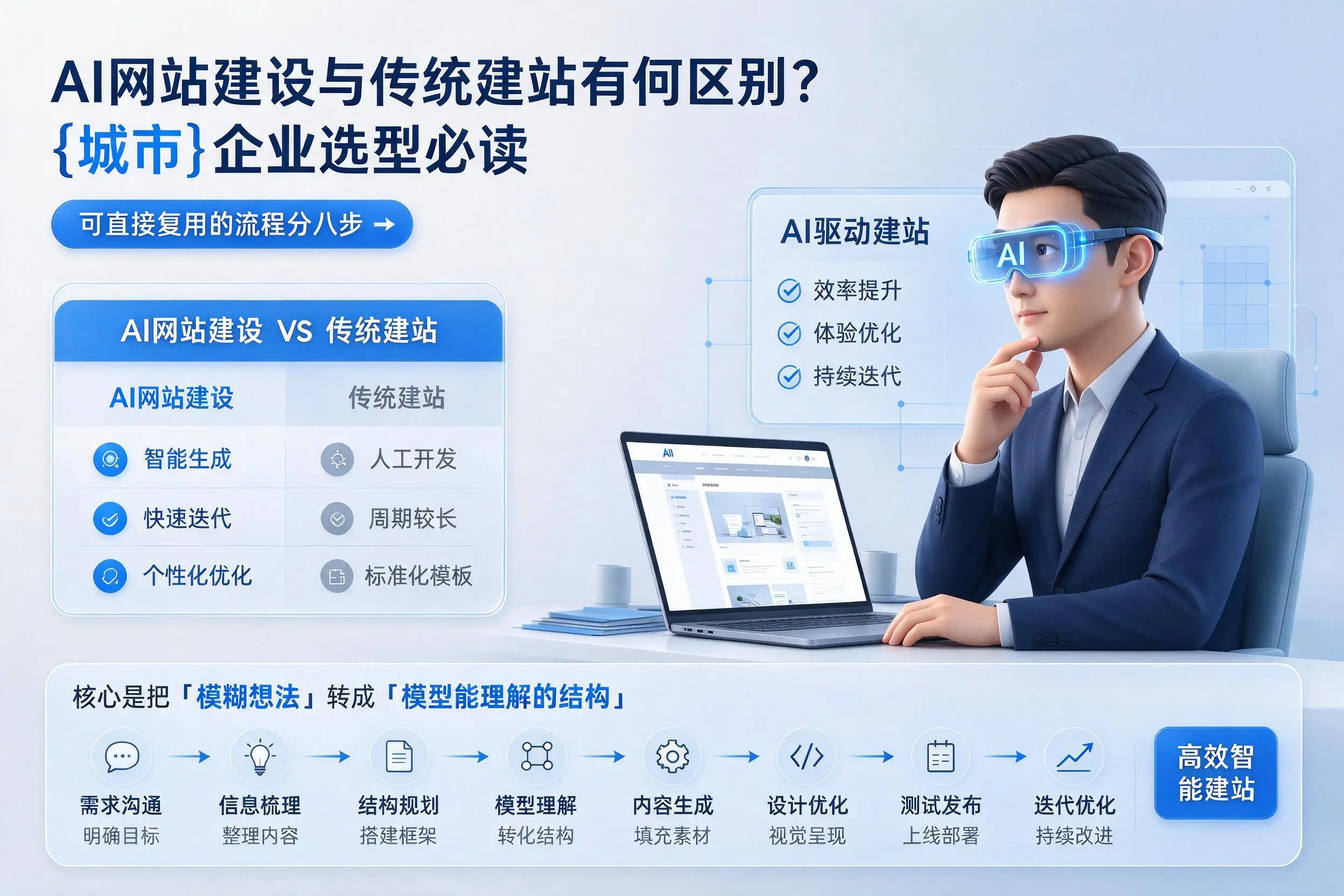 AI网站建设与传统建站有何区别？呼伦贝尔企业选型必读