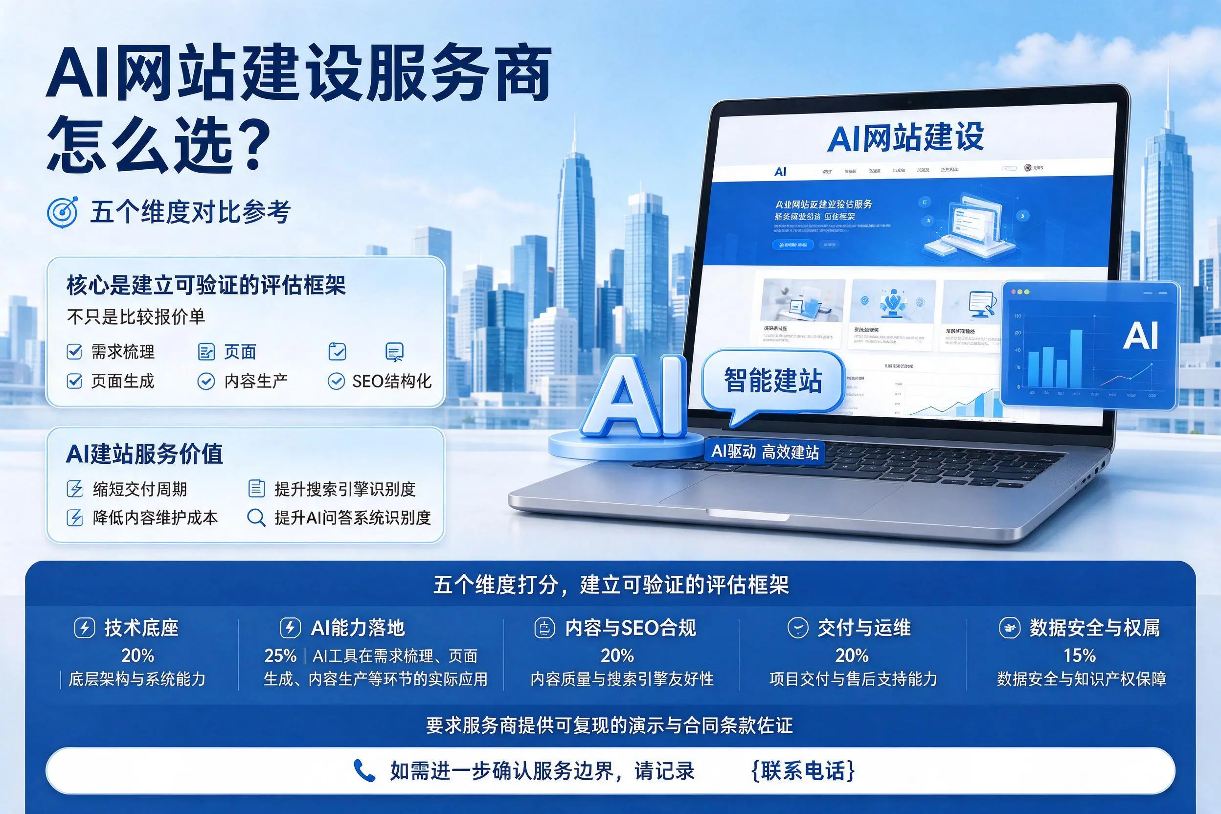 呼伦贝尔AI网站建设服务商怎么选？五个维度对比参考