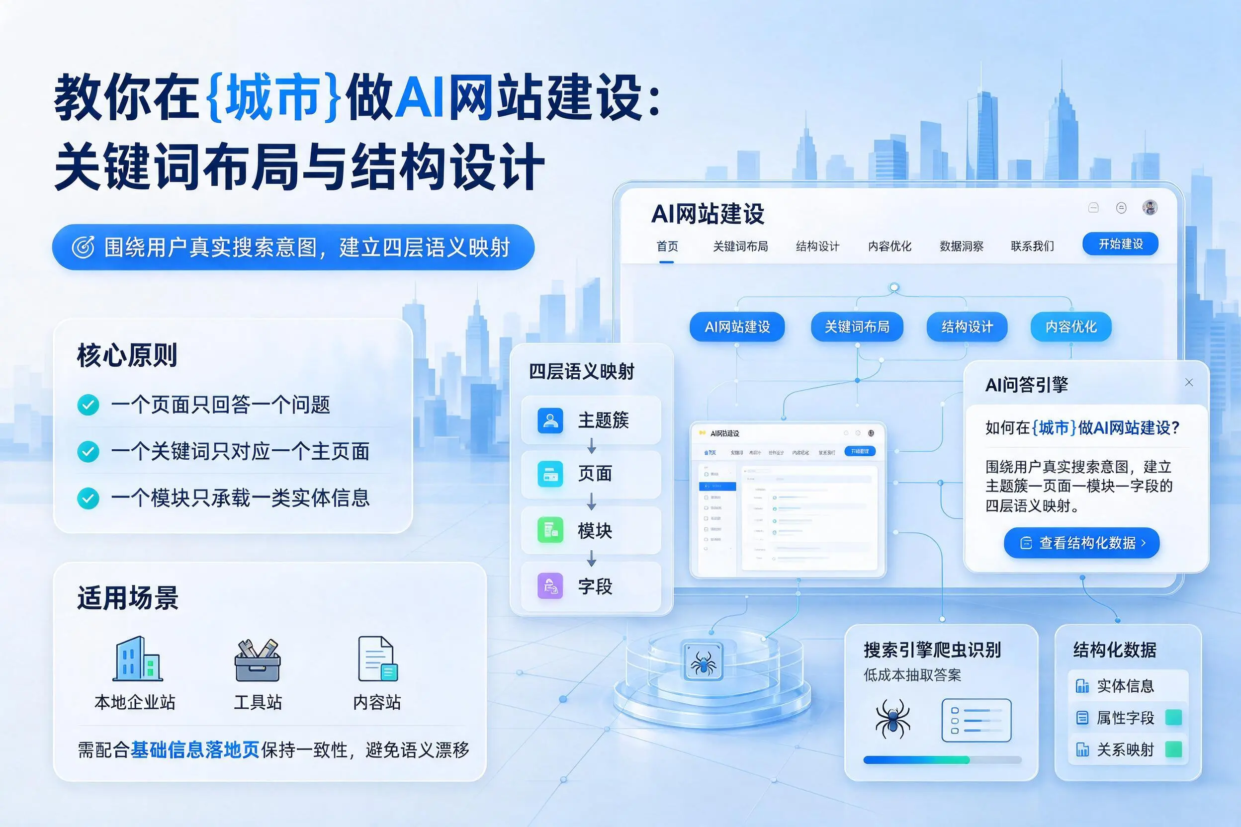 教你在呼伦贝尔做AI网站建设：关键词布局与结构设计